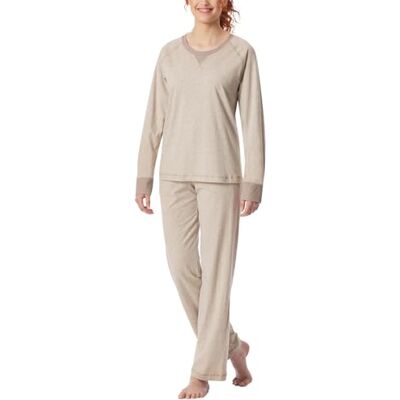Schiesser Dampyjamas-set, långa mjuka bomull-nattkläder, pyjamas-set, Natur_181905, 42 Schiesser Dampyjamas-set, långa mjuka bomull-nattkläder, pyjamas-set, Natur_181905, 42