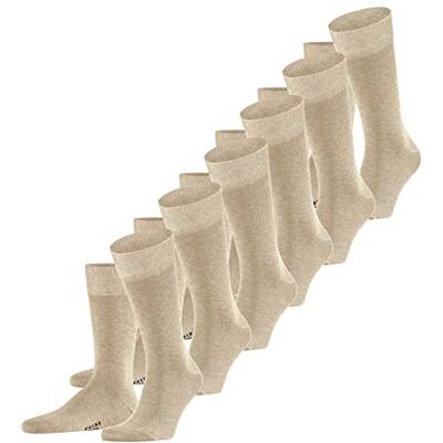 FALKE , Happy 6-pack strumpor för män, ventilerande bomull, förstärkta hållbara herrstrumpor, allround för affärer och vardag, bomullsstrumpor, enfärgade i multipack, 6 par, Beige (sand smälter 4650), FALKE , Happy 6-pack strumpor för män, ventilerande bomull, förstärkta hållbara herrstrumpor, allround för affärer och vardag, bomullsstrumpor, enfärgade i multipack, 6 par, Beige (sand smälter 4650),