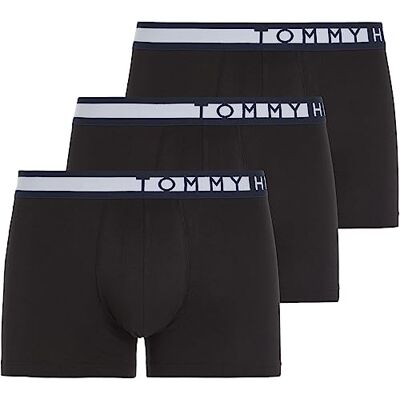 Tommy Hilfiger 3-pack boxershorts för män, Svart (Pvhsvart/Pvhsvart/Pvhsvart), XXL Tommy Hilfiger 3-pack boxershorts för män, Svart (Pvhsvart/Pvhsvart/Pvhsvart), XXL
