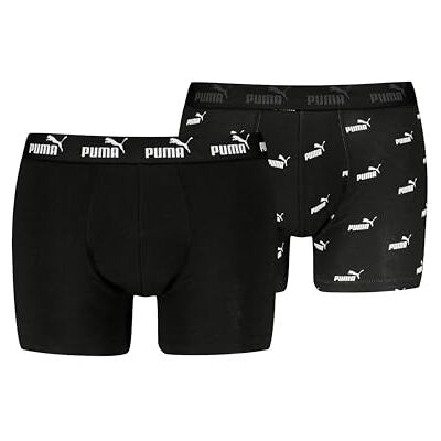 PUMA Herr Elements boxer, svart, M (2-pack), svart, M PUMA Herr Elements boxer, svart, M (2-pack), svart, M