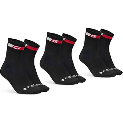 GripGrab Classic Regular Cut Set om 1 och 3 sommarcykelstrumpor racercykel mountainbike inomhus Cycling Cykelsport Strumpor, Svart – 3 par, 41-44 EU GripGrab Classic Regular Cut Set om 1 och 3 sommarcykelstrumpor racercykel mountainbike inomhus Cycling Cykelsport Strumpor, Svart – 3 par, 41-44 EU