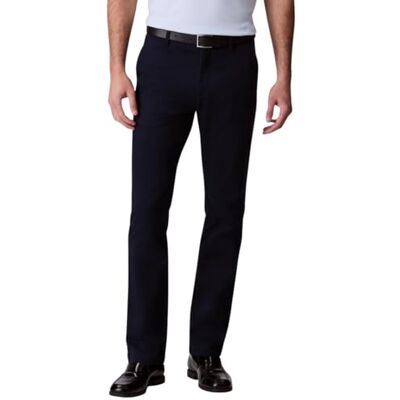 Calvin herr smal bomull stretch chino byxa LV040EM633 vardagsbyxor, blå (mörk safir), 3242 Calvin herr smal bomull stretch chino byxa LV040EM633 vardagsbyxor, blå (mörk safir), 3242