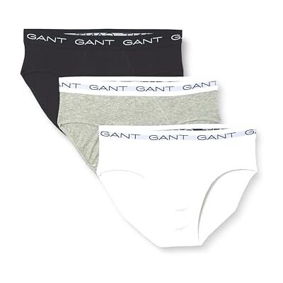 GANT 3-pack, Ljusgrå melange, M GANT 3-pack, Ljusgrå melange, M