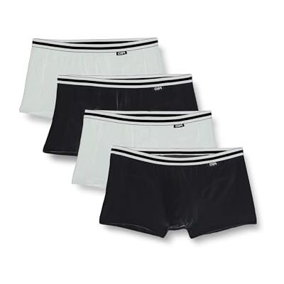 Dim Boxer herr Eco bekväm stretchbomull svart x8, Svart/grå/svart/grå, XL Dim Boxer herr Eco bekväm stretchbomull svart x8, Svart/grå/svart/grå, XL