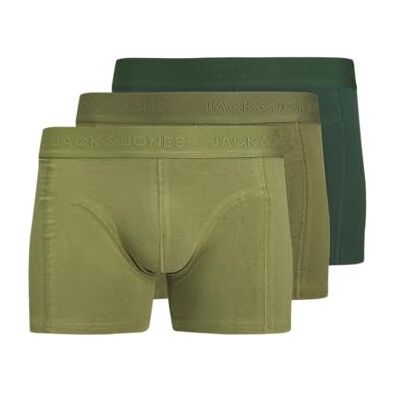 JACK & JONES Herr Jacordinary Trunks 3-pack Noos, Pine Green, l (3-pack), tallgrön, L JACK & JONES Herr Jacordinary Trunks 3-pack Noos, Pine Green, l (3-pack), tallgrön, L