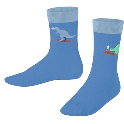 FALKE unisex barn dinosaurs strumpor andas hållbar bomull förstärkta barnstrumpor slitstarka hudvänliga halkfria med dinosauriemotiv hållbara 1 par, Blå (Blue Note 6545), 19-22 EU FALKE unisex barn dinosaurs strumpor andas hållbar bomull förstärkta barnstrumpor slitstarka hudvänliga halkfria med dinosauriemotiv hållbara 1 par, Blå (Blue Note 6545), 19-22 EU