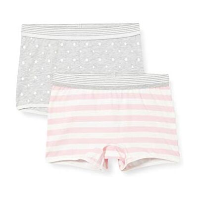 Sanetta flickor Shorts I Dubbelpack Grå Slip Sanetta flickor Shorts I Dubbelpack Grå Slip