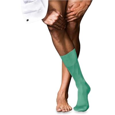 FALKE herrstrumpor nr. 9 M SO Pure Fil d'Écosse bomull enfärgad 1 par, turkos (Oceangreen 7506), 41–42, Turkos (Oceangreen 7506), 41-42 EU FALKE herrstrumpor nr. 9 M SO Pure Fil d'Écosse bomull enfärgad 1 par, turkos (Oceangreen 7506), 41–42, Turkos (Oceangreen 7506), 41-42 EU