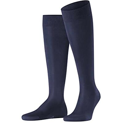 FALKE herr Knästrumpor Tiago M Kh fil d'Écosse bomull lång enfärgat 1 par, Blå Dark Navy 6375, 39-40 FALKE herr Knästrumpor Tiago M Kh fil d'Écosse bomull lång enfärgat 1 par, Blå Dark Navy 6375, 39-40