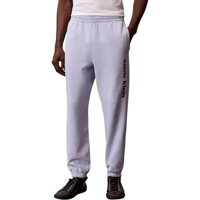 Calvin herr retro grafisk joggingbyxor LV14LE252G, lila, 2XL, Lila (Casual blå), XXL stor Calvin herr retro grafisk joggingbyxor LV14LE252G, lila, 2XL, Lila (Casual blå), XXL stor