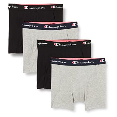 Champion Retroshorts för män (4-pack), GRÅ, S Champion Retroshorts för män (4-pack), GRÅ, S
