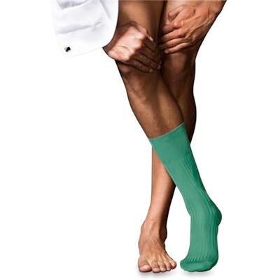 FALKE herrstrumpor nr. 10 m SO Pure Fil d'Écosse bomull enfärgad 1 par, turkos (Oceangreen 7506), 45–46, Turkos (Oceangreen 7506), 45-46 EU FALKE herrstrumpor nr. 10 m SO Pure Fil d'Écosse bomull enfärgad 1 par, turkos (Oceangreen 7506), 45–46, Turkos (Oceangreen 7506), 45-46 EU