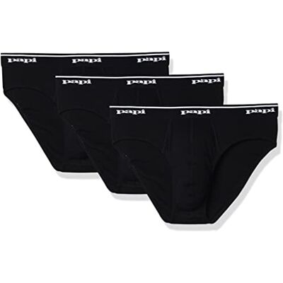 Papi Herr 3-pack låg midja kort, Svart/Svart/Blå, XL Papi Herr 3-pack låg midja kort, Svart/Svart/Blå, XL