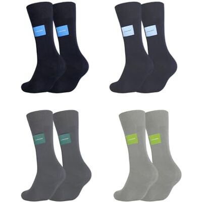 LILY MAJA 4 par herrstrumpor Crew strumpor, bomullsstrumpor, storlekar 40–46, Stil 1, 40-46 EU LILY MAJA 4 par herrstrumpor Crew strumpor, bomullsstrumpor, storlekar 40–46, Stil 1, 40-46 EU
