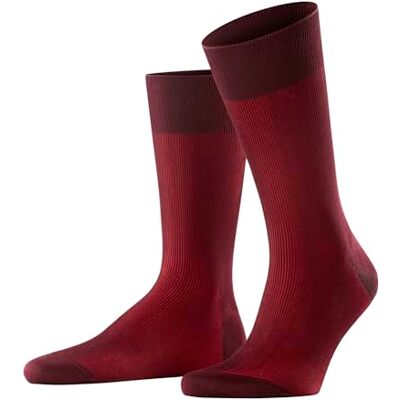 FALKE , fina, skugga, strumpor, andas, bomull, förstärkta herrstrumpor, fina, platta sömmar för tryckfri fotspets, ribbade business, vardag, 1 par, Röd (Barolo 8596), 39-40 EU FALKE , fina, skugga, strumpor, andas, bomull, förstärkta herrstrumpor, fina, platta sömmar för tryckfri fotspets, ribbade business, vardag, 1 par, Röd (Barolo 8596), 39-40 EU