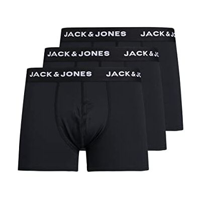 JACK & JONES JACK&JONES ACCESSORIES Boxershorts för män, svart, M JACK & JONES JACK&JONES ACCESSORIES Boxershorts för män, svart, M