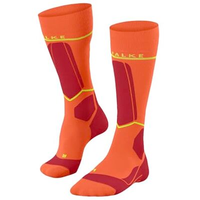 FALKE herr Skidstrumpor SK Energizing Wool M Kh ull funktionsmaterial med kompression 1 par, Röd Flash Orange 8036 Omkrets vader W3, 43-46 W3 FALKE herr Skidstrumpor SK Energizing Wool M Kh ull funktionsmaterial med kompression 1 par, Röd Flash Orange 8036 Omkrets vader W3, 43-46 W3