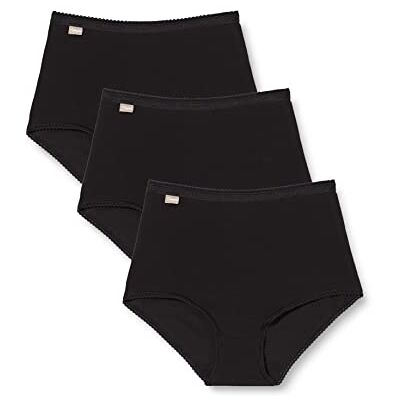 Playtex Cotton Stretch, damtrosor, set med 3, Svart, 42 Playtex Cotton Stretch, damtrosor, set med 3, Svart, 42