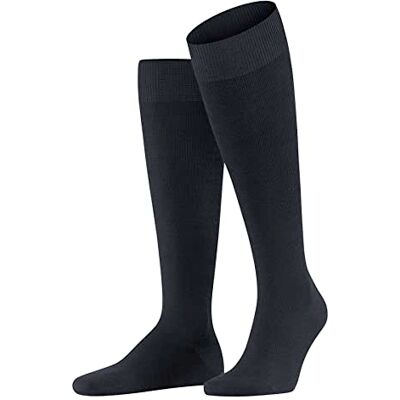 FALKE Lufthansa Travel & Comfort herr Energizing ull knästrumpor ventilerande klimatreglerande lukthämmande ull kompressionsstrumpor eleganta korta resor långa stående flygningar 1 par, Blå (Dark Navy FALKE Lufthansa Travel & Comfort herr Energizing ull knästrumpor ventilerande klimatreglerande lukthämmande ull kompressionsstrumpor eleganta korta resor långa stående flygningar 1 par, Blå (Dark Navy