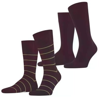 ESPRIT herr Strumpor Modern Stripe 2-Pack M So bomull mönstrade 2 par, Röd Claret 8375, 39-42 ESPRIT herr Strumpor Modern Stripe 2-Pack M So bomull mönstrade 2 par, Röd Claret 8375, 39-42