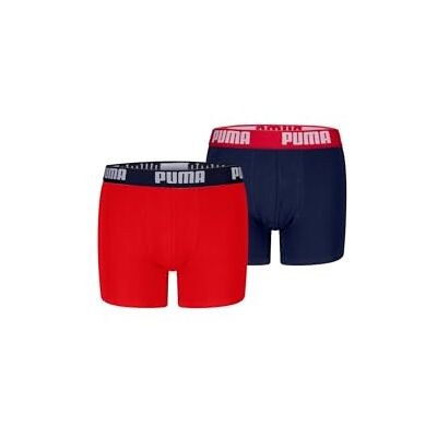 PUMA Pojkar Everyday Basic Boxer (2-pack), Röd/marinblå, 158-164 PUMA Pojkar Everyday Basic Boxer (2-pack), Röd/marinblå, 158-164