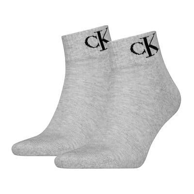 Calvin strumpor män kvarts 2P monogram, Ljusgrå melange, 40-42 Calvin strumpor män kvarts 2P monogram, Ljusgrå melange, 40-42