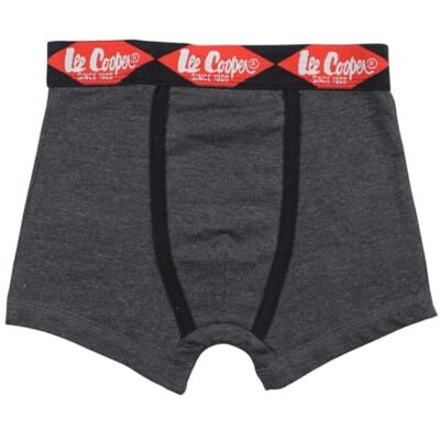 Lee Cooper , Boxer, barn, pojke, flicka, (6–16 år), trosor, shorts, underkläder, trosor, barnunderkläder, mjuka, varma, andas, modell GLC018 barn S3-6A, grå, Färg: grå, 6 ans Lee Cooper , Boxer, barn, pojke, flicka, (6–16 år), trosor, shorts, underkläder, trosor, barnunderkläder, mjuka, varma, andas, modell GLC018 barn S3-6A, grå, Färg: grå, 6 ans