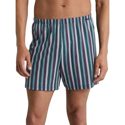 CALIDA Prints Jersey-boxershorts utan gylf för män, av 100% bomull, Skuggblå, 46-48 CALIDA Prints Jersey-boxershorts utan gylf för män, av 100% bomull, Skuggblå, 46-48