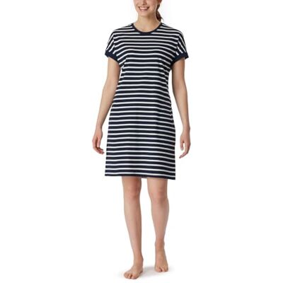 Schiesser Damen Nachthemd kurzarm weiche Baumwolle Bigshirt mit Taschen Nightwear Schiesser Damen Nachthemd kurzarm weiche Baumwolle Bigshirt mit Taschen Nightwear