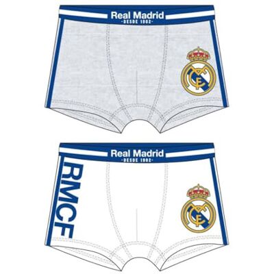 CERDÁ LIFE'S LITTLE MOMENTS Real Madrid singeltröja, 2-delad boxerförpackning för barn, officiella underkläder, boxers med exklusiv design och klubbsköld, komfort och stil för unga fotbollsfans, Flerfärgad, 6-7 år CERDÁ LIFE'S LITTLE MOMENTS Real Madrid singeltröja, 2-delad boxerförpackning för barn, officiella underkläder, boxers med exklusiv design och klubbsköld, komfort och stil för unga fotbollsfans, Flerfärgad, 6-7 år
