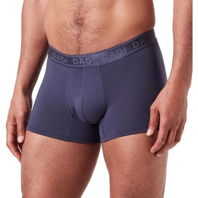 Dagi Indigo stickad smal passform normal midja mikro modal kort benboxer, indigo, S, indigo, S Dagi Indigo stickad smal passform normal midja mikro modal kort benboxer, indigo, S, indigo, S