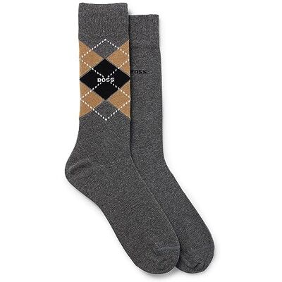 Boss Men's 2P RS Argyle Col CC vanliga strumpor, medium grå 32, 40–46, Medium Grey32, 46 Boss Men's 2P RS Argyle Col CC vanliga strumpor, medium grå 32, 40–46, Medium Grey32, 46