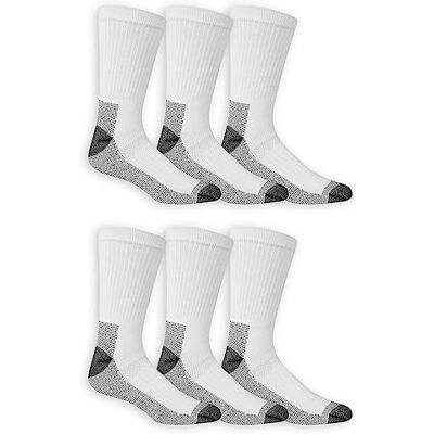 Fruit of the Loom unisex vuxen Cushioned Moisture Wicking Durable Cotton Work Gear Crew Socks Ledig socka (6-pack) Fruit of the Loom unisex vuxen Cushioned Moisture Wicking Durable Cotton Work Gear Crew Socks Ledig socka (6-pack)