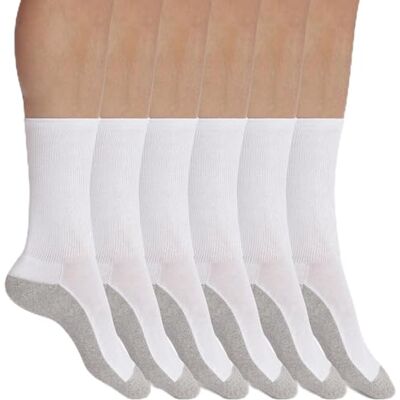 Dim Eco Sport Comfort och Resistance Mi-Socks för män x6, Vitt och blått, 40/45 EU Dim Eco Sport Comfort och Resistance Mi-Socks för män x6, Vitt och blått, 40/45 EU