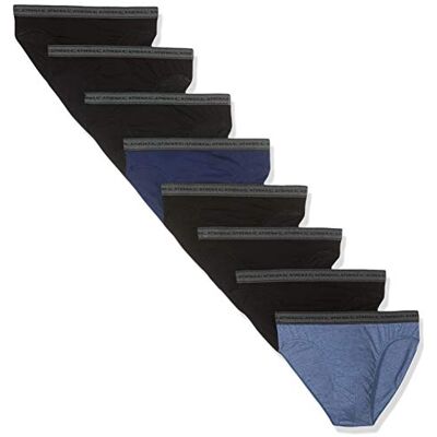 Athena herr Promo Basic Coton kalsonger (paket med 8), Flerfärgad (Noir/Noir/Noir/Noir/Bleu/Noir/Bleu Chiné/Noir 9050), M Athena herr Promo Basic Coton kalsonger (paket med 8), Flerfärgad (Noir/Noir/Noir/Noir/Bleu/Noir/Bleu Chiné/Noir 9050), M