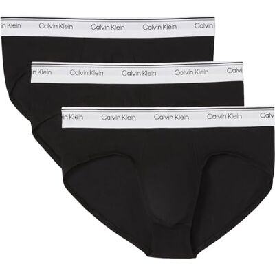Calvin HIP Brief 3PK 000NP2764ABLACK (svart) S, Svart, S Calvin HIP Brief 3PK 000NP2764ABLACK (svart) S, Svart, S