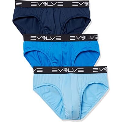 Evolve Herr sport nät 3-pack ingen show trosor, Varsity Navy/Power Blue/Alaskan blå, Large Evolve Herr sport nät 3-pack ingen show trosor, Varsity Navy/Power Blue/Alaskan blå, Large