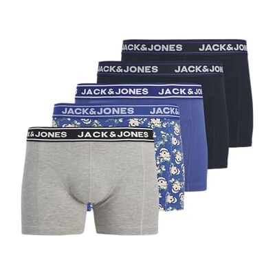 JACK & JONES Jackingston Skull Trunks 5-pack, Ljusgrå melange, x_l JACK & JONES Jackingston Skull Trunks 5-pack, Ljusgrå melange, x_l