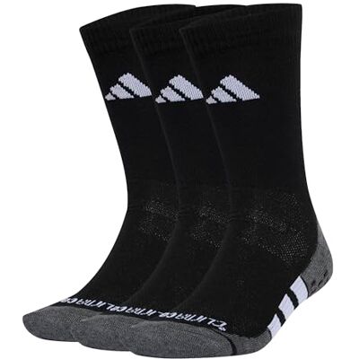 adidas unisex vuxen Performance Grip Climacool Cushioned Crew 3P Socks, Black/Dark Grey Heather/White, 37-40 adidas unisex vuxen Performance Grip Climacool Cushioned Crew 3P Socks, Black/Dark Grey Heather/White, 37-40
