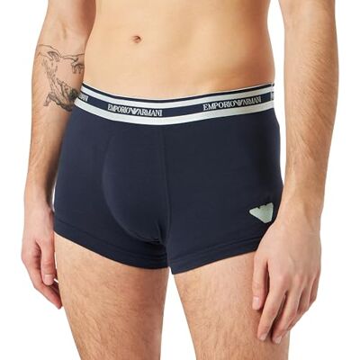 Giorgio Armani herr stretch bomull glänsande logotypband bagageutrymme marin, L, Marin, L Giorgio Armani herr stretch bomull glänsande logotypband bagageutrymme marin, L, Marin, L