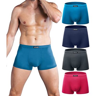 wirarpa Herr Mirco modal underkläder koffertar mjuka boxershorts herrar mikrofiber kalsonger multipack, Flerfärgad 30-4-pack, S wirarpa Herr Mirco modal underkläder koffertar mjuka boxershorts herrar mikrofiber kalsonger multipack, Flerfärgad 30-4-pack, S