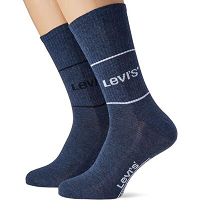 Levi's Unisex korta strumpor (2-pack), marinblå, 43-46 EU Levi's Unisex korta strumpor (2-pack), marinblå, 43-46 EU