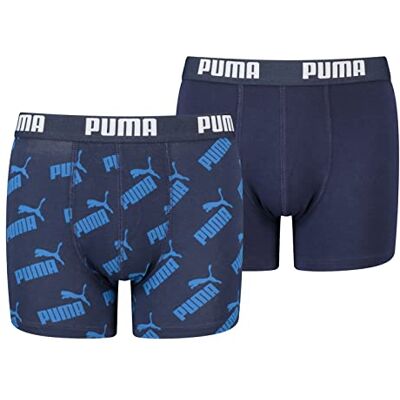 PUMA Boxershorts för pojkar (förpackning med 2), BLÅ, 128 PUMA Boxershorts för pojkar (förpackning med 2), BLÅ, 128
