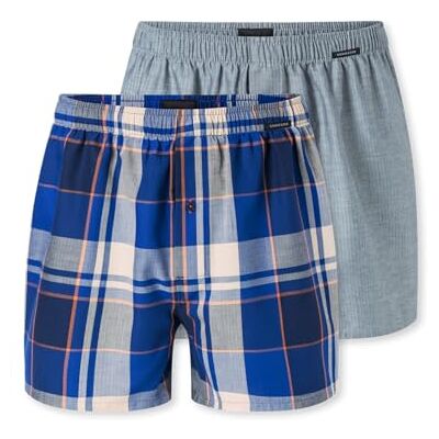 Schiesser Herr 2-pack boxershorts bomull Web Multipack – webbboxer, Sorterad 2, M Schiesser Herr 2-pack boxershorts bomull Web Multipack – webbboxer, Sorterad 2, M