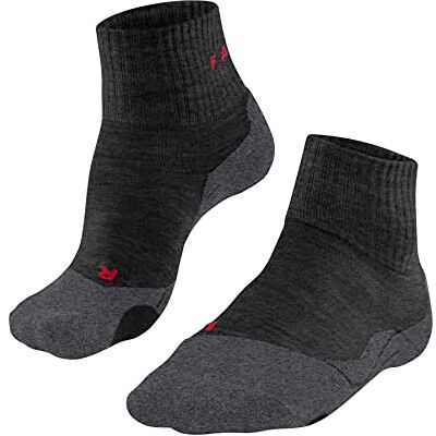 FALKE herr Vandringsstrumpor TK2 Explore Short M Sso ull funktionsmaterial tjock anti-blåsor 1 par, Grå Asphalt Melange 3180, 42-43 FALKE herr Vandringsstrumpor TK2 Explore Short M Sso ull funktionsmaterial tjock anti-blåsor 1 par, Grå Asphalt Melange 3180, 42-43