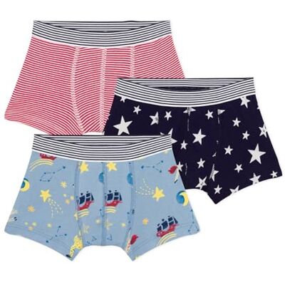 Petit Bateau Set med tryckta bomullsboxare för barn Petit Bateau Set med tryckta bomullsboxare för barn