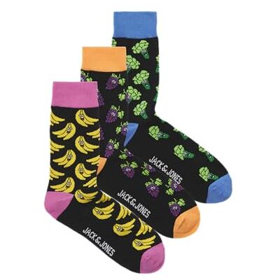 JACK & JONES Jacveggie matstrumpor för män 3-pack, mandarin, en storlek (förpackning med 3), Tangerine, one size JACK & JONES Jacveggie matstrumpor för män 3-pack, mandarin, en storlek (förpackning med 3), Tangerine, one size