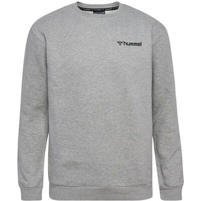hummel hmlMOVER COTTON tröja, grå melange, S hummel hmlMOVER COTTON tröja, grå melange, S