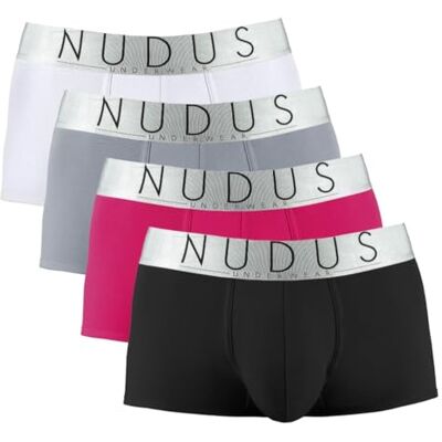 NUDUS UNDERWEAR NUDUS bomullsunderkläder för män 4-flerpack presentförpackning kalsonger kalsonger boxershorts, B Flerfärgad, M NUDUS UNDERWEAR NUDUS bomullsunderkläder för män 4-flerpack presentförpackning kalsonger kalsonger boxershorts, B Flerfärgad, M