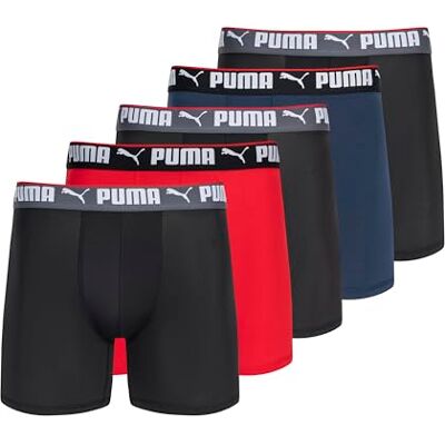 PUMA Performance Boxershorts för män, underkläder, 5-pack, M PUMA Performance Boxershorts för män, underkläder, 5-pack, M